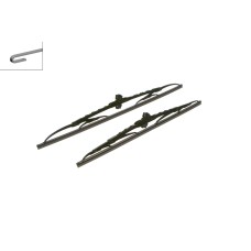 Set stergatoare parbriz 530 + 450 mm, prindere carlig, BOSCH 3 397 118 402