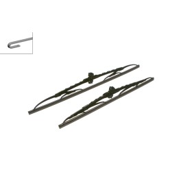 Set stergatoare parbriz 530 + 450 mm, prindere carlig, BOSCH 3 397 118 402