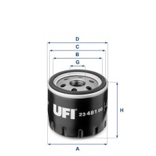 Filtru ulei UFI 23.481.00