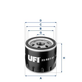 Filtru ulei UFI 23.481.00