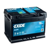 Acumulator AGM EXIDE EK700 70Ah 760A