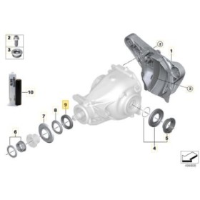 Simering diferential BMW OE 31507609535