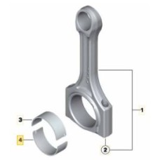 Semicuzinet Biela INFERIOR STD BMW OE 11247798092