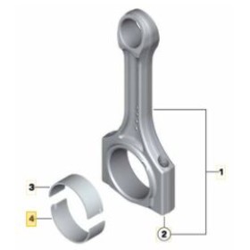 Semicuzinet Biela INFERIOR STD BMW OE 11247798092