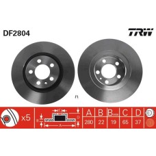 Disc Frana Fata TRW DF2804