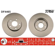 Disc frana fata TRW DF4465