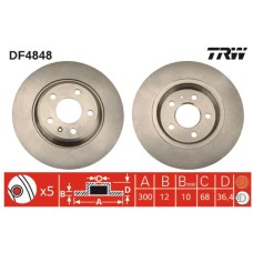 Disc Frana Spate TRW DF4848