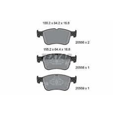 Set placute frana fata TEXTAR 2055601