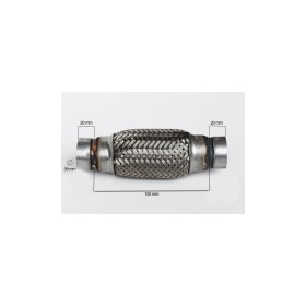 RACORD FLEXIBIL INNER & OUTER BRAID (B) 38X150 MM