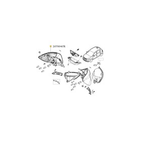 LAMPA SPATE DR SANDERO II STEPWAY
